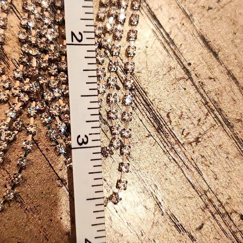 Oval rhinestone drop earrings NWT Adrienne Vittadini - Picture 5 of 6
